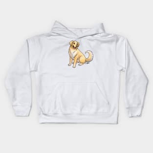 Dog - Golden Retriever - Gold Kids Hoodie